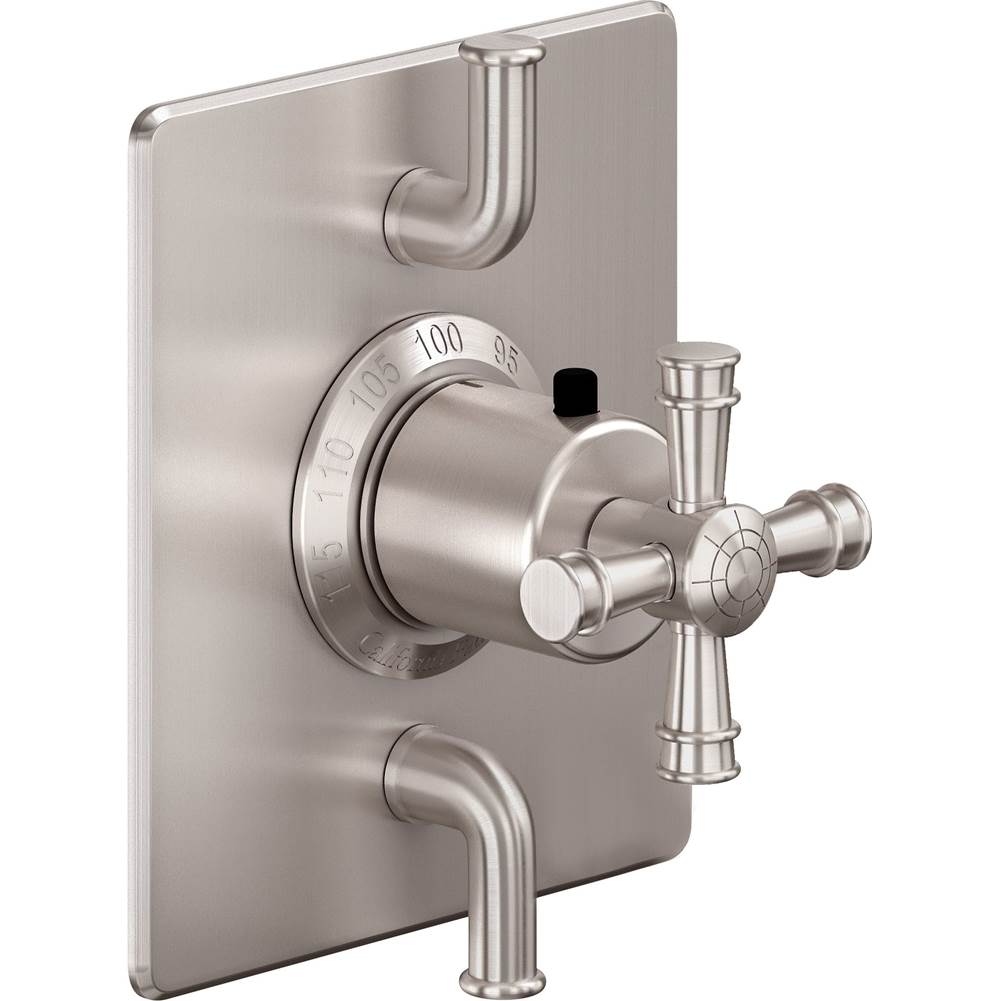 California Faucets - StyleTherm Trim Only with Dual Volume Control - Gloss White