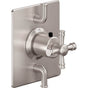 California Faucets - StyleTherm Trim Only with Dual Volume Control - Gloss White