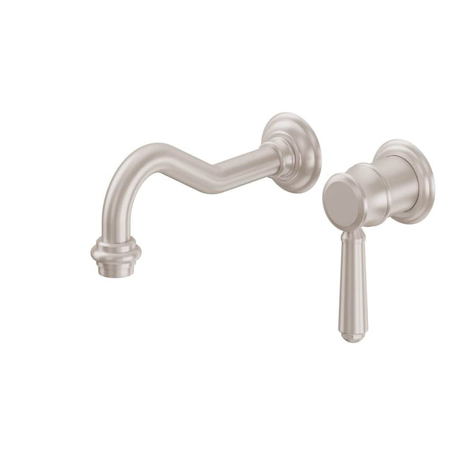 California Faucets - Single Handle Lavatory Wall Faucet Trim Only - Gloss White