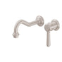 California Faucets - Single Handle Lavatory Wall Faucet Trim Only - Gloss White