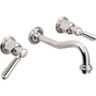 California Faucets - Two Handle Lavatory Wall Faucet Trim Only - Gloss White