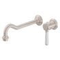 California Faucets - Single Handle Lavatory Wall Faucet Trim Only - Gloss White