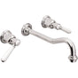 California Faucets - Two Handle Lavatory Wall Faucet Trim Only - Gloss White