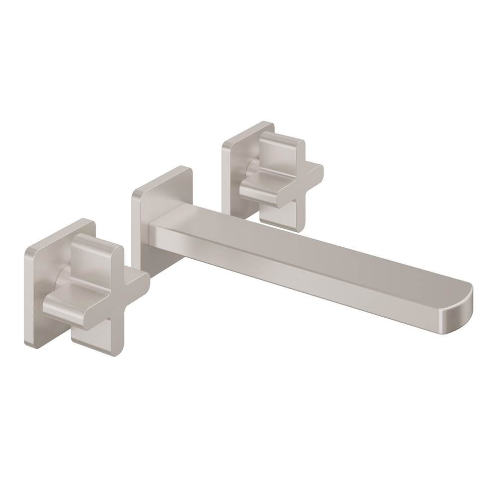 California Faucets - Two Handle Lavatory Wall Faucet Trim Only - Gloss White