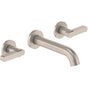 California Faucets - Two Handle Lavatory Wall Faucet Trim Only - Gloss White