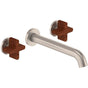 California Faucets - Two Handle Lavatory Wall Faucet Trim Only - Gloss White
