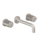 California Faucets - Two Handle Lavatory Wall Faucet Trim Only - Ultra Stainless Steel Pvd