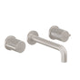 California Faucets - Two Handle Lavatory Wall Faucet Trim Only - Ultra Stainless Steel Pvd