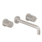 California Faucets - Two Handle Lavatory Wall Faucet Trim Only - Ultra Stainless Steel Pvd