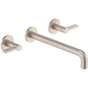 California Faucets - Two Handle Lavatory Wall Faucet Trim Only - Gloss White