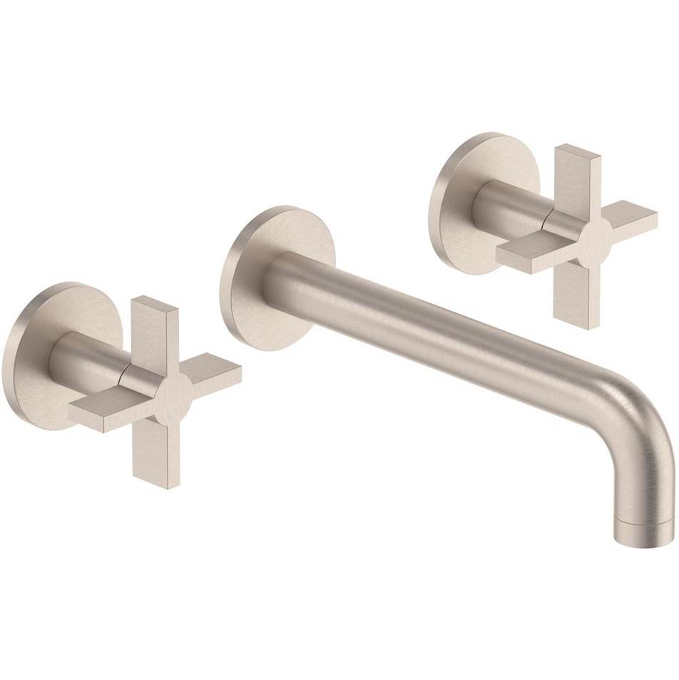 California Faucets - Two Handle Lavatory Wall Faucet Trim Only - Gloss White