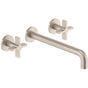 California Faucets - Two Handle Lavatory Wall Faucet Trim Only - Gloss White