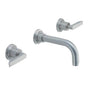 California Faucets - Two Handle Lavatory Wall Faucet Trim Only - Gloss White