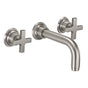 California Faucets - Two Handle Lavatory Wall Faucet Trim Only - Gloss White