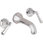 California Faucets - Two Handle Lavatory Wall Faucet Trim Only - Gloss White