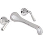 California Faucets - Two Handle Lavatory Wall Faucet Trim Only - Gloss White