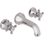California Faucets - Two Handle Lavatory Wall Faucet Trim Only - Gloss White