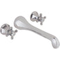 California Faucets - Two Handle Lavatory Wall Faucet Trim Only - Gloss White