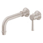 California Faucets - Single Handle Lavatory Wall Faucet Trim Only - Gloss White