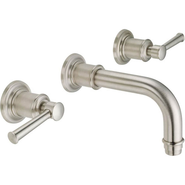California Faucets - Two Handle Lavatory Wall Faucet Trim Only - Gloss White