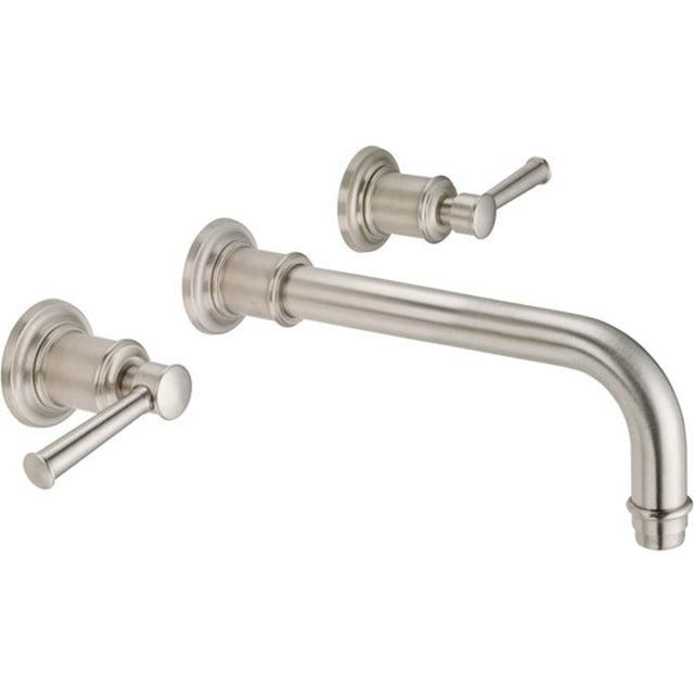 California Faucets - Two Handle Lavatory Wall Faucet Trim Only - Gloss White