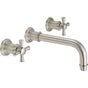 California Faucets - Two Handle Lavatory Wall Faucet Trim Only - Gloss White
