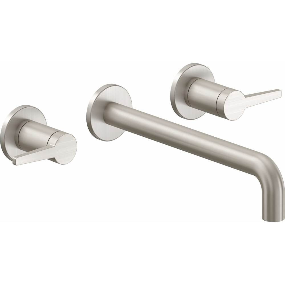 California Faucets - Two Handle Lavatory Wall Faucet Trim Only - Gloss White