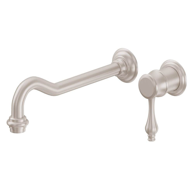 California Faucets - Single Handle Lavatory Wall Faucet Trim Only - Gloss White