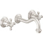 California Faucets - Two Handle Lavatory Wall Faucet Trim Only - Gloss White