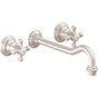 California Faucets - Two Handle Lavatory Wall Faucet Trim Only - Gloss White