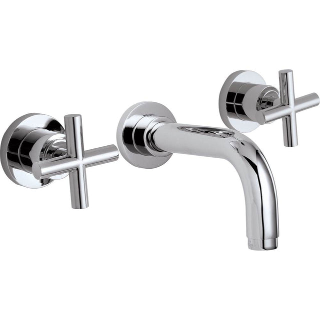 California Faucets - Two Handle Lavatory Wall Faucet Trim Only - Gloss White