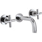 California Faucets - Two Handle Lavatory Wall Faucet Trim Only - Gloss White