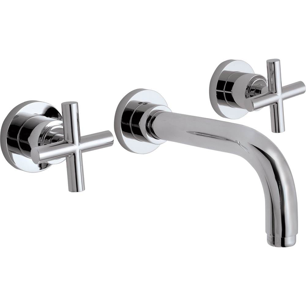 California Faucets - Two Handle Lavatory Wall Faucet Trim Only - Gloss White