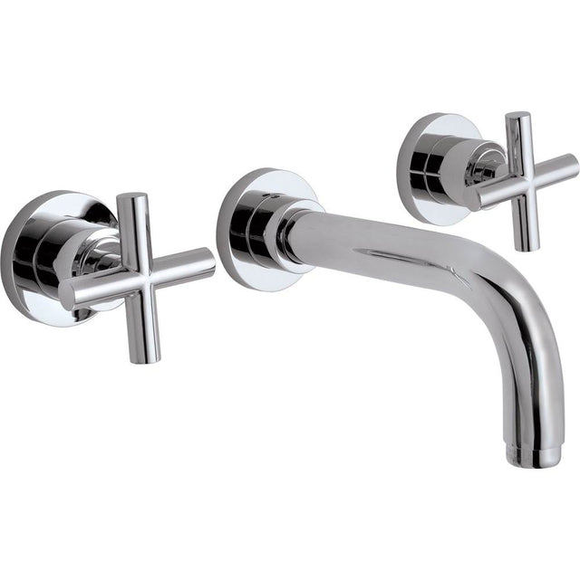 California Faucets - Two Handle Lavatory Wall Faucet Trim Only - Gloss White