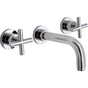 California Faucets - Two Handle Lavatory Wall Faucet Trim Only - Gloss White