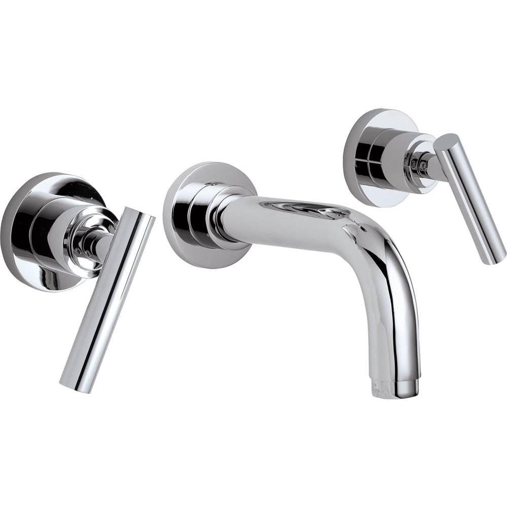 California Faucets - Two Handle Lavatory Wall Faucet Trim Only - Gloss White