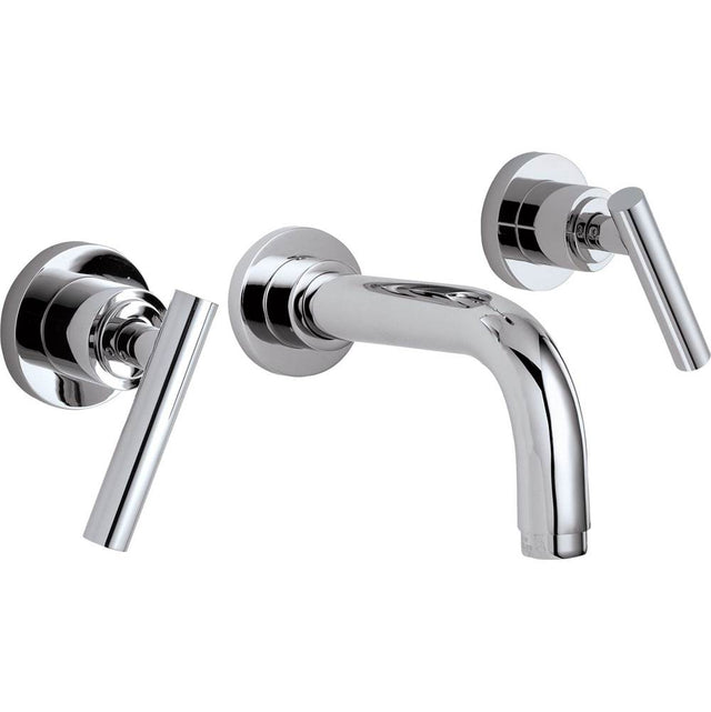 California Faucets - Two Handle Lavatory Wall Faucet Trim Only - Gloss White