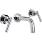 California Faucets - Two Handle Lavatory Wall Faucet Trim Only - Gloss White