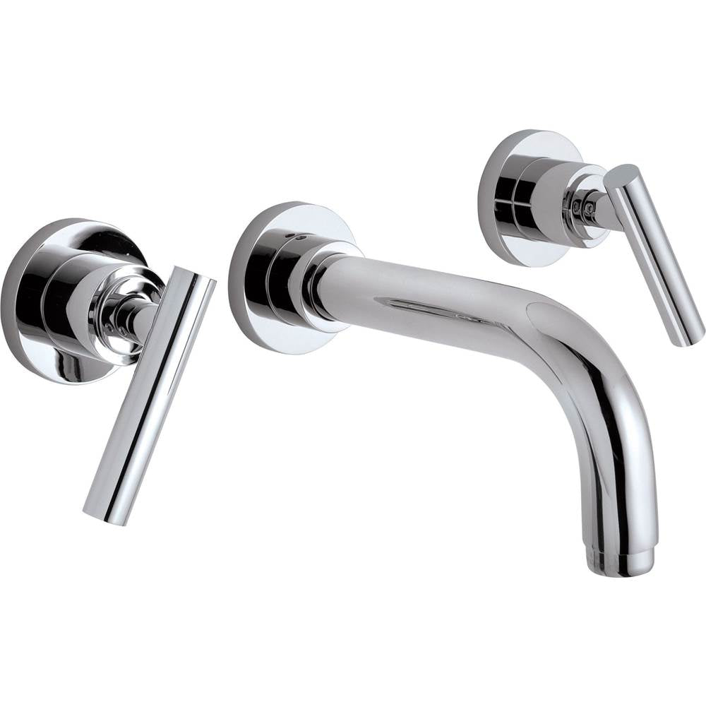 California Faucets - Two Handle Lavatory Wall Faucet Trim Only - Gloss White