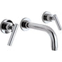 California Faucets - Two Handle Lavatory Wall Faucet Trim Only - Gloss White
