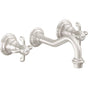 California Faucets - Two Handle Lavatory Wall Faucet Trim Only - Gloss White