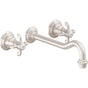 California Faucets - Two Handle Lavatory Wall Faucet Trim Only - Gloss White