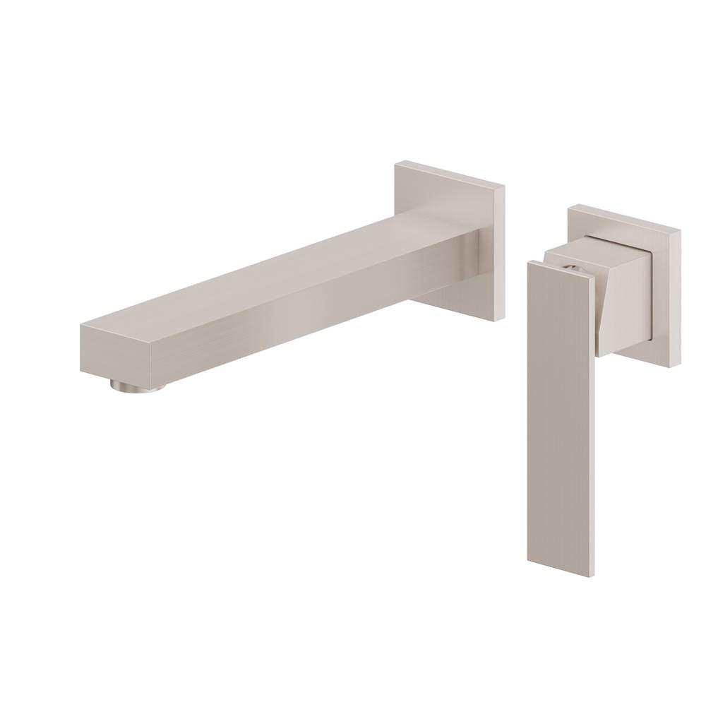 California Faucets - Single Handle Lavatory Wall Faucet Trim Only - Gloss White