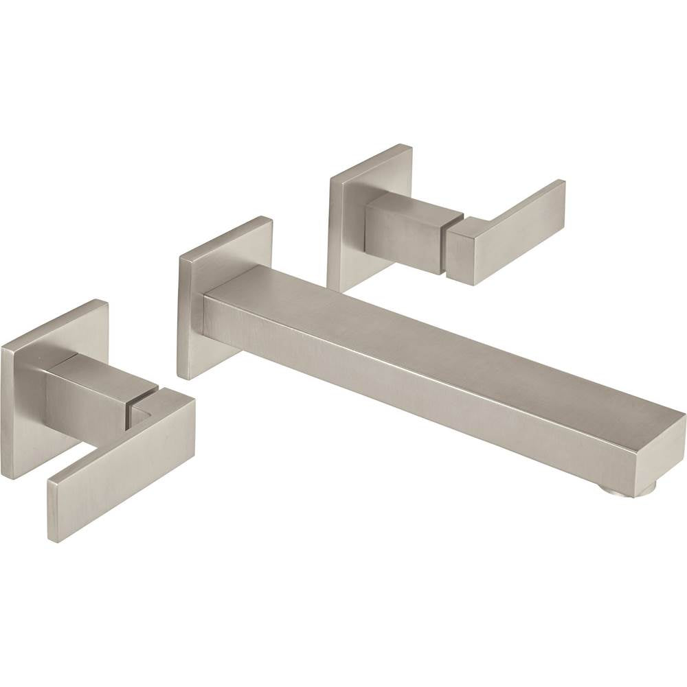 California Faucets - Two Handle Lavatory Wall Faucet Trim Only - Gloss White