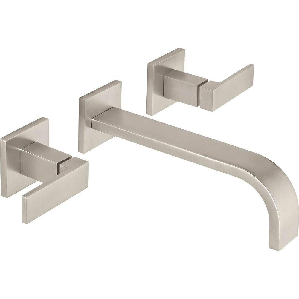 California Faucets - Two Handle Lavatory Wall Faucet Trim Only - Gloss White