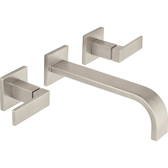 California Faucets - Two Handle Lavatory Wall Faucet Trim Only - Gloss White