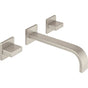 California Faucets - Two Handle Lavatory Wall Faucet Trim Only - Gloss White