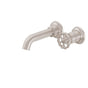 California Faucets - Single Handle Lavatory Wall Faucet Trim Only - Gloss White