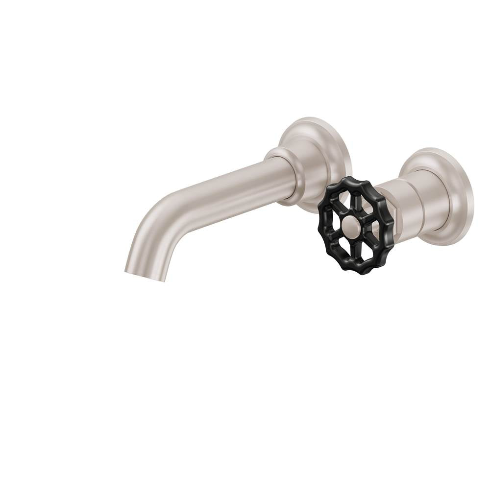 California Faucets - Single Handle Lavatory Wall Faucet Trim Only - Gloss White
