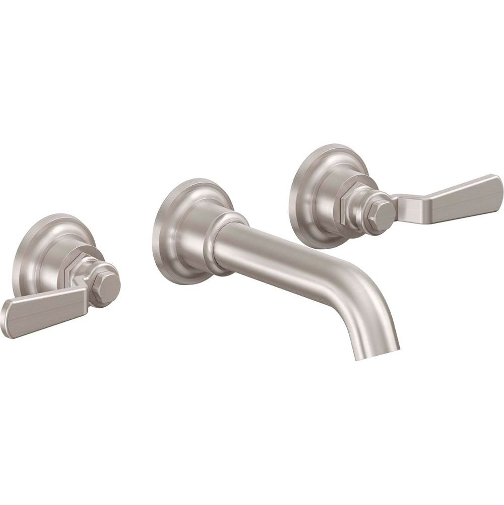 California Faucets - Two Handle Lavatory Wall Faucet Trim Only - Gloss White